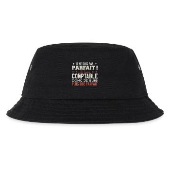 Buchhalter, der Traumberuf im Rampenlicht - Kinder Bucket Hat - Schwarz - Vorne