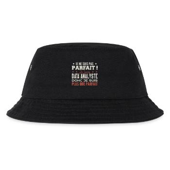 Data Analyst, der Traumberuf im Rampenlicht - Kinder Bucket Hat - Schwarz - Vorne