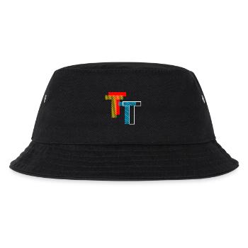 T Initial - Kinder Bucket Hat - Schwarz - Vorne
