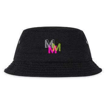 M Letter - Kids’ Bucket Hat - black - Front