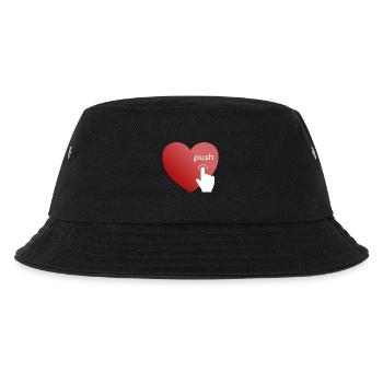 Push my Heart - Kids’ Bucket Hat - black - Front
