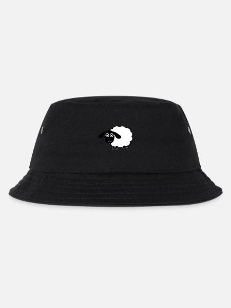 Schaf Geschenk Geschenkidee - Kinder Bucket Hat - Schwarz