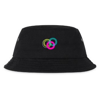 Buchstabe O - Kinder Bucket Hat - Schwarz - Vorne