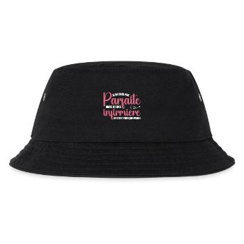 Ich bin nicht perfekt, ich bin Krankenschwester - Kinder Bucket Hat - Schwarz - Vorne