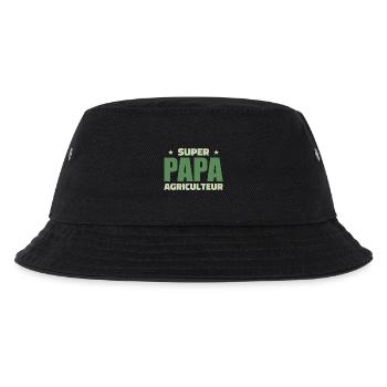 super papa agriculteur - Bob Enfant - noir - Devant