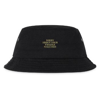 Entschuldigung für dein zerbrechliches männliches Ego - Kinder Bucket Hat - Schwarz - Vorne