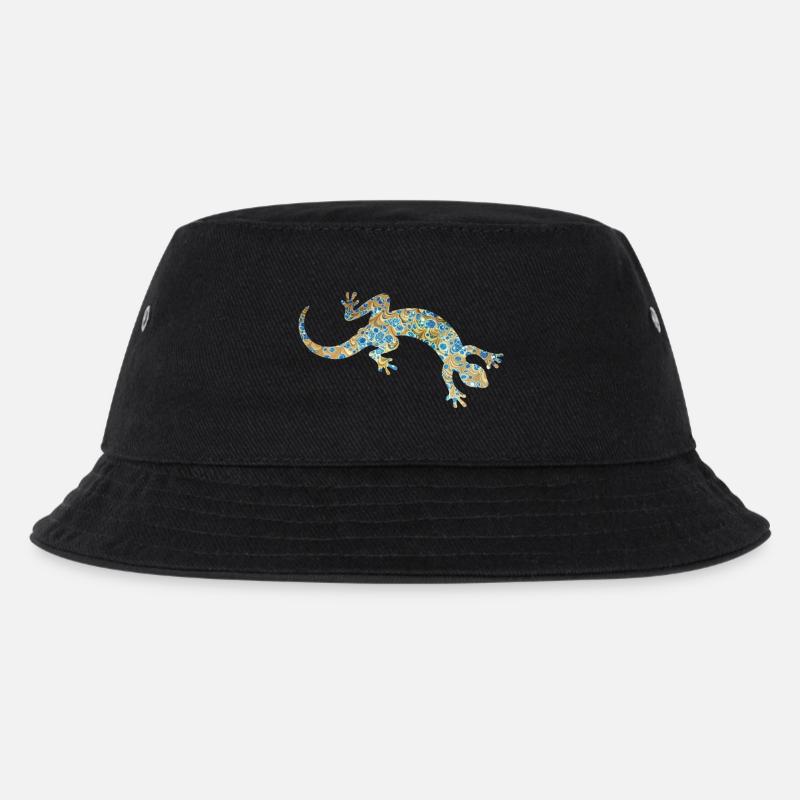 eidechse e 243 - Kinder Bucket Hat - Schwarz
