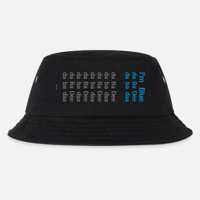 I'm blue, there ba dee (Eiffel 65) 90s party - Kids’ Bucket Hat - black