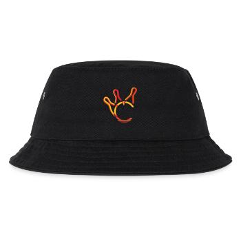 drei Kegel und eine Kugel - Kinder Bucket Hat - Schwarz - Vorne