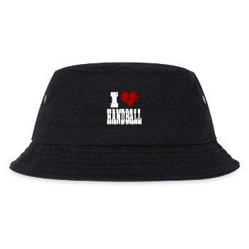 i love handball saying heart love love - Kids’ Bucket Hat - black - Front
