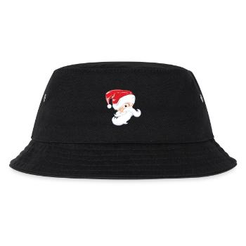 weihnachten weihnachtsmann christmas santa claus w - Kinder Bucket Hat - Schwarz - Vorne
