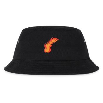 Flames Fire - Kids’ Bucket Hat - black - Front