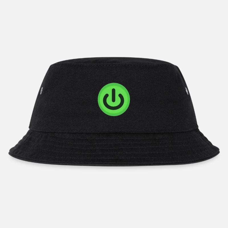 On / Off button Power Button Switch - Kids’ Bucket Hat - black