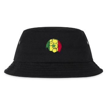 Senegal Soccer Ball Fußball - Kinder Bucket Hat - Schwarz - Vorne