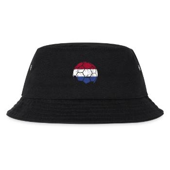 Netherlands Soccer Ball Fußball - Kinder Bucket Hat - Schwarz - Vorne
