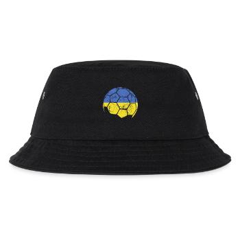 Ukraine Soccer Ball Fußball - Kinder Bucket Hat - Schwarz - Vorne