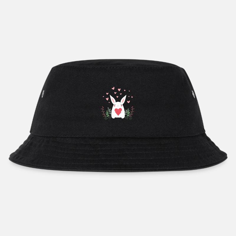 Eastern Bunny Easter Bunny Rabbit Ears Cute LOL - Kids’ Bucket Hat - black