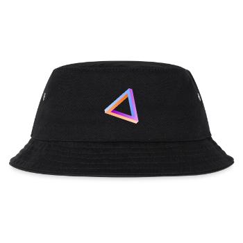 Impossible triangle optical illusion - Kids’ Bucket Hat - black - Front