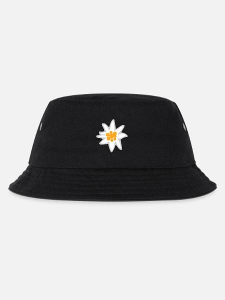 Edelweiss - Kinder Bucket Hat - Schwarz