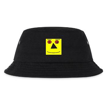 gesicht gelb - Kinder Bucket Hat - Schwarz - Vorne