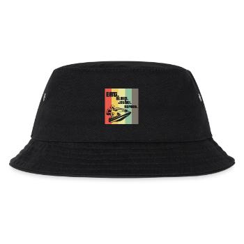 Eat Sleep Jetski RepeatJet Ski Geschenk Retro - Kinder Bucket Hat - Schwarz - Vorne