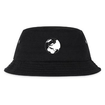 Eine Weltkarte - Kinder Bucket Hat - Schwarz - Vorne