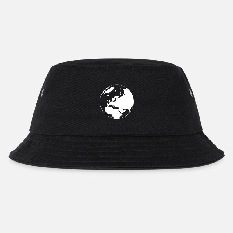 A world map - Kids’ Bucket Hat - black