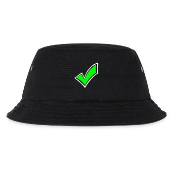 Häkchen hacken Farbig gesehen - Kinder Bucket Hat - Schwarz - Vorne
