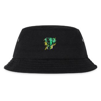 Elefant - Kinder Bucket Hat - Schwarz - Vorne