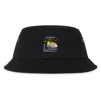 Die Wetterkarte - Kinder Bucket Hat - Schwarz - Vorne