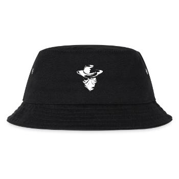 cowboy western bandit symbol wild west logo sign - Kids’ Bucket Hat - black - Front