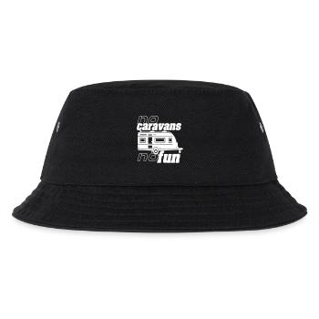 Wohnwagen,Camping,Fun Shirt,Caravan Fun.(25) - Kinder Bucket Hat - Schwarz - Vorne