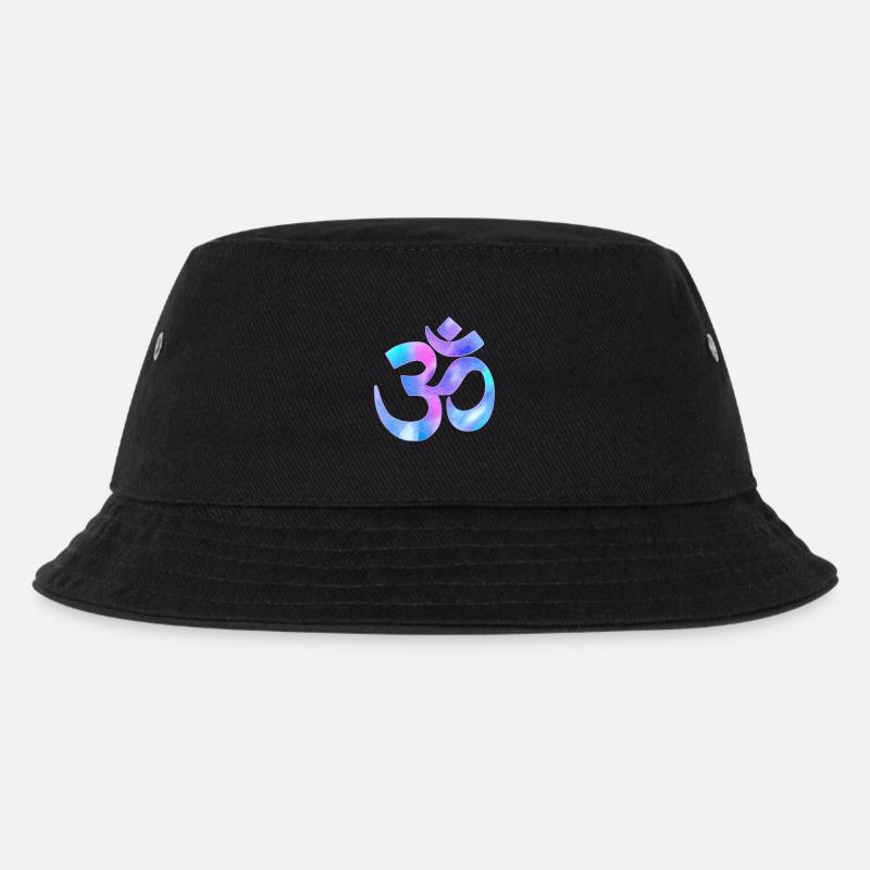 Om - Kinder Bucket Hat - Schwarz