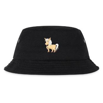 magical cute pony radiant and laughing - Kids’ Bucket Hat - black - Front