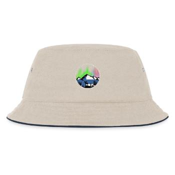 Northern Lights Experience Design - Kids’ Bucket Hat - ecru/navy - Front