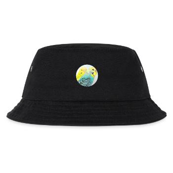 Wellensittiche - Kinder Bucket Hat - Schwarz - Vorne
