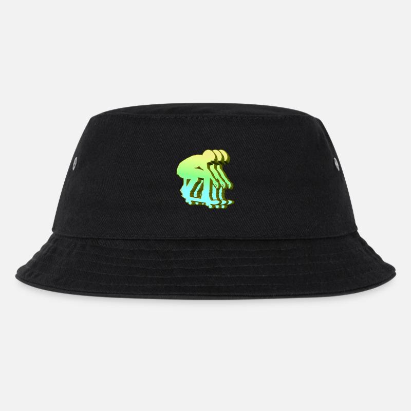 Skateboarder 3D - Kinder Bucket Hat - Schwarz