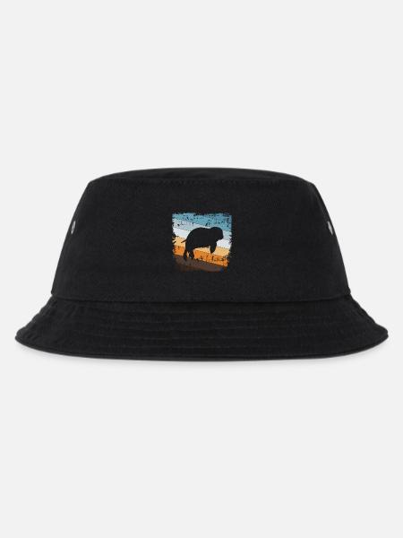 Seehund Robbe - Kinder Bucket Hat - Schwarz
