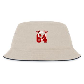 Usak 64 Türkiye - Kids’ Bucket Hat - ecru/navy - Front
