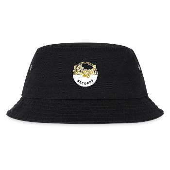Schallplatten - Kinder Bucket Hat - Schwarz - Vorne