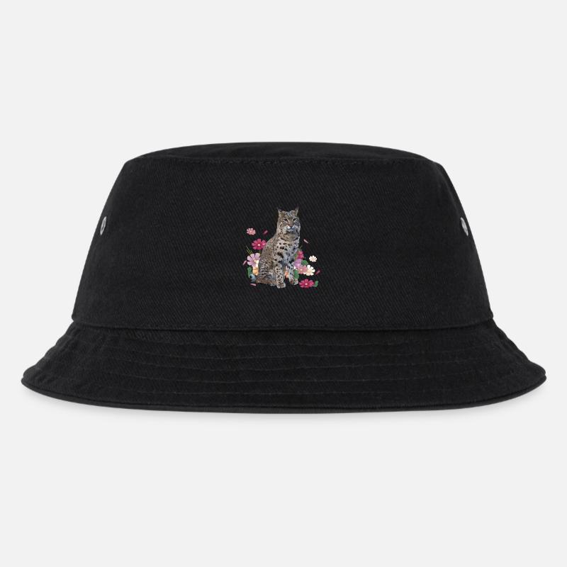 Luchs - Kinder Bucket Hat - Schwarz