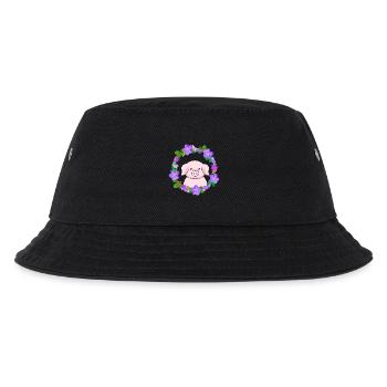 Süßes rosa Schwein - Kinder Bucket Hat - Schwarz - Vorne