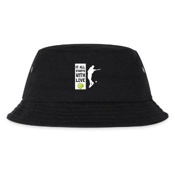 Tout commence par l’amour - Tennis - Blanc - Bob Enfant - noir - Devant