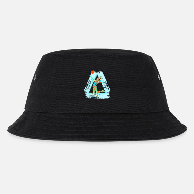 volleyballerin e 4 - Kinder Bucket Hat - Schwarz