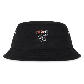 Ich liebe Wissenschaft - Kinder Bucket Hat - Schwarz - Vorne