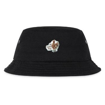 Ei love you - Kinder Bucket Hat - Schwarz - Vorne