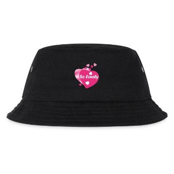 SO SCHÖN - Kinder Bucket Hat - Schwarz - Vorne