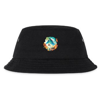 Reise zum Mittelpunkt der Erde - Kinder Bucket Hat - Schwarz - Vorne