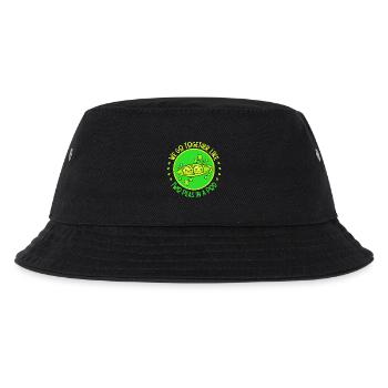 Liebende, Turteltauben, aufrichtige Liebe - Kinder Bucket Hat - Schwarz - Vorne
