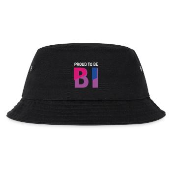 Stolz darauf, bisexuell zu sein - Kinder Bucket Hat - Schwarz - Vorne